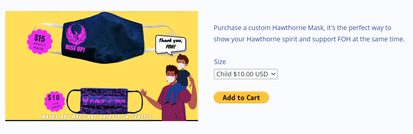 Custom Hawthorne Masks are back for sale!