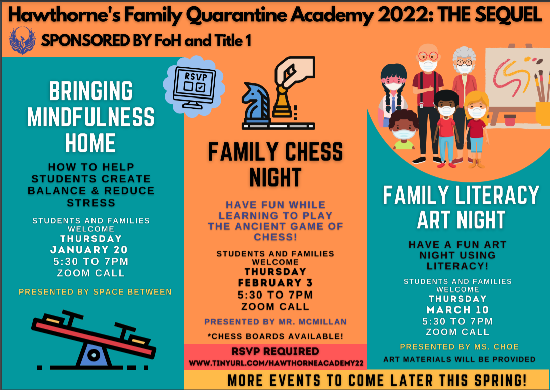 Hawthorne's Family Quarantine Academy - the SEQUEL - is back!