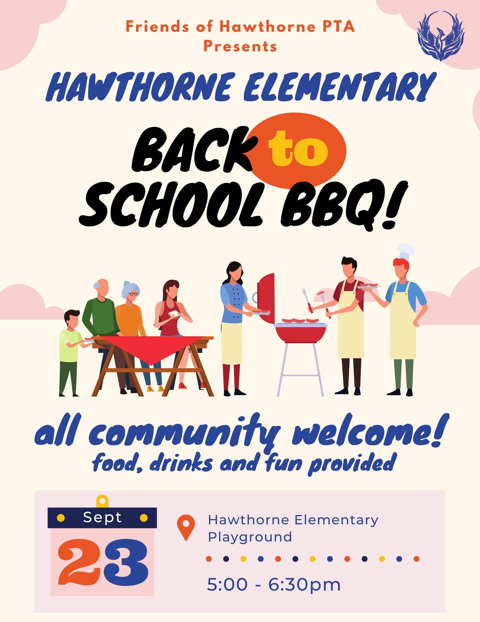 Back to School BBQ! Friday 9/23