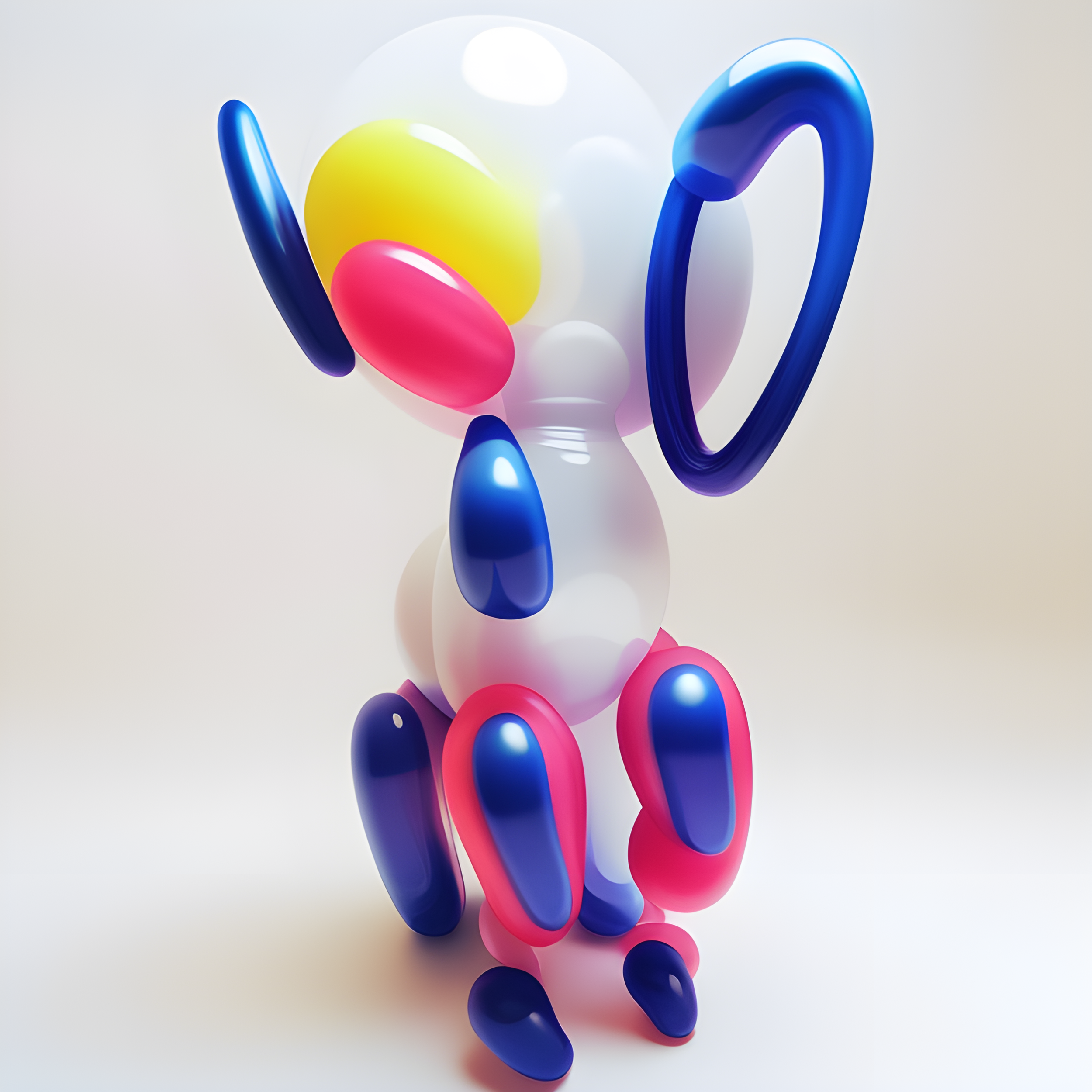 made from  inflated plastic and  balloons on a white background -5.png