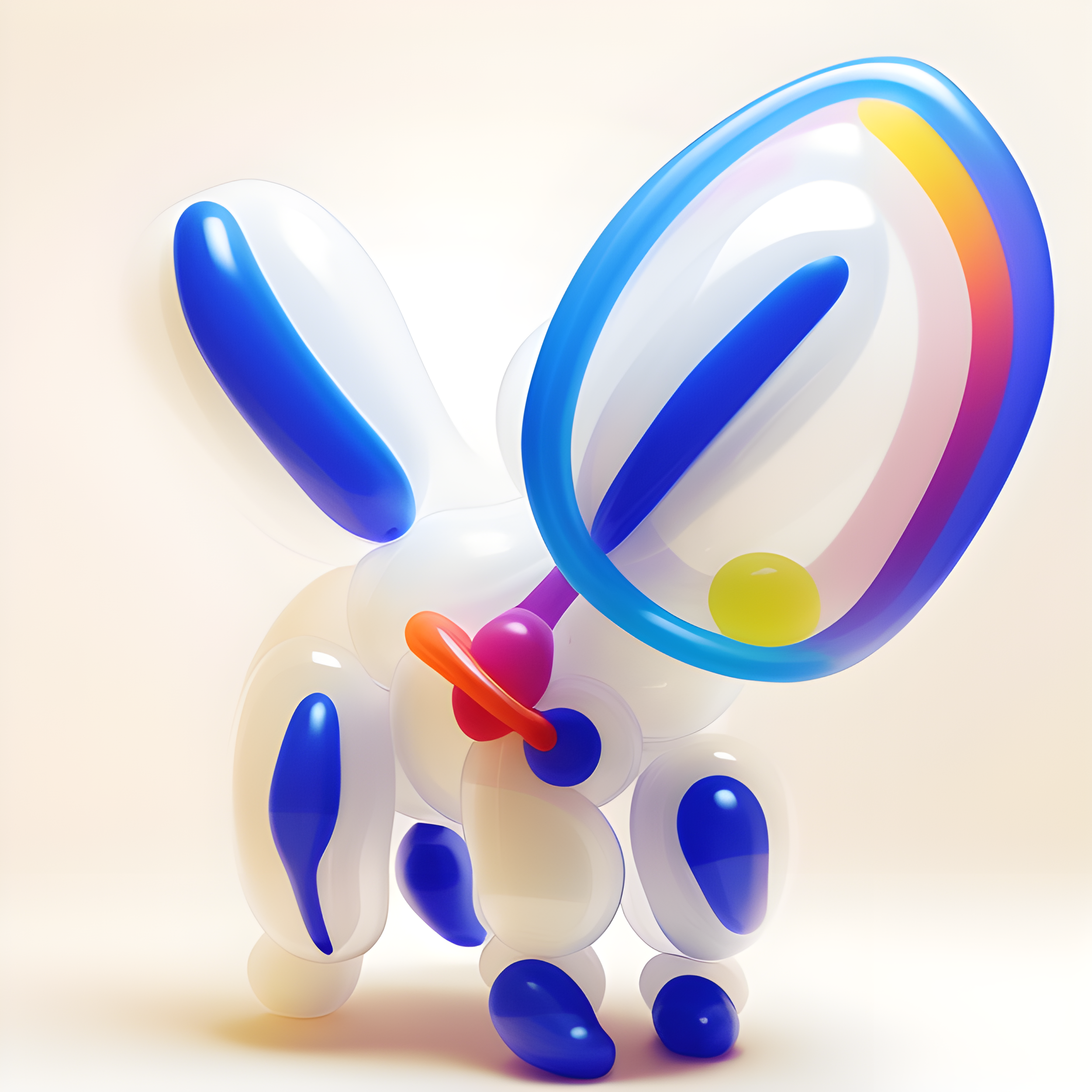 made from  inflated plastic and  balloons on a white background -8.png