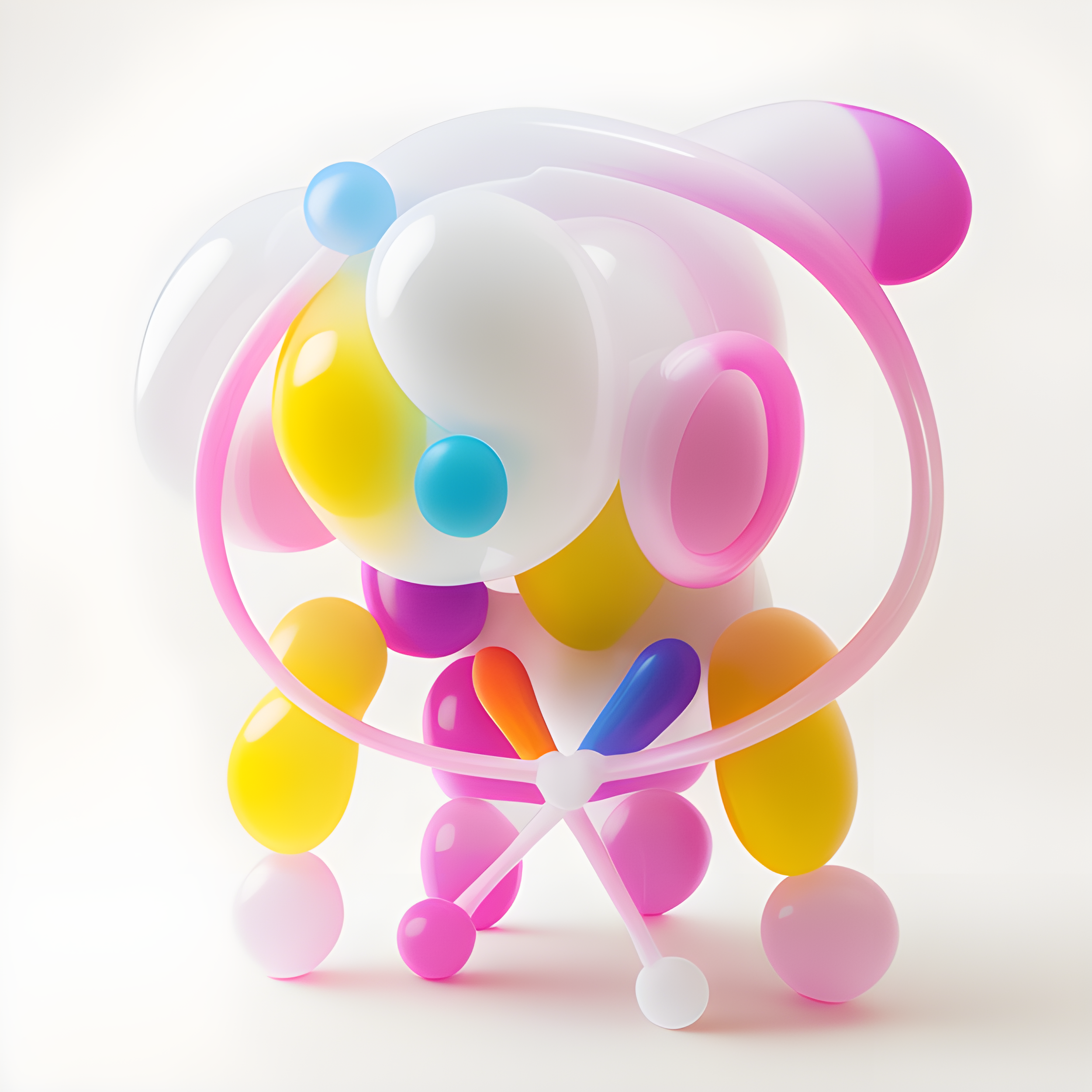 made from  inflated plastic and  balloons on a white background -15.png