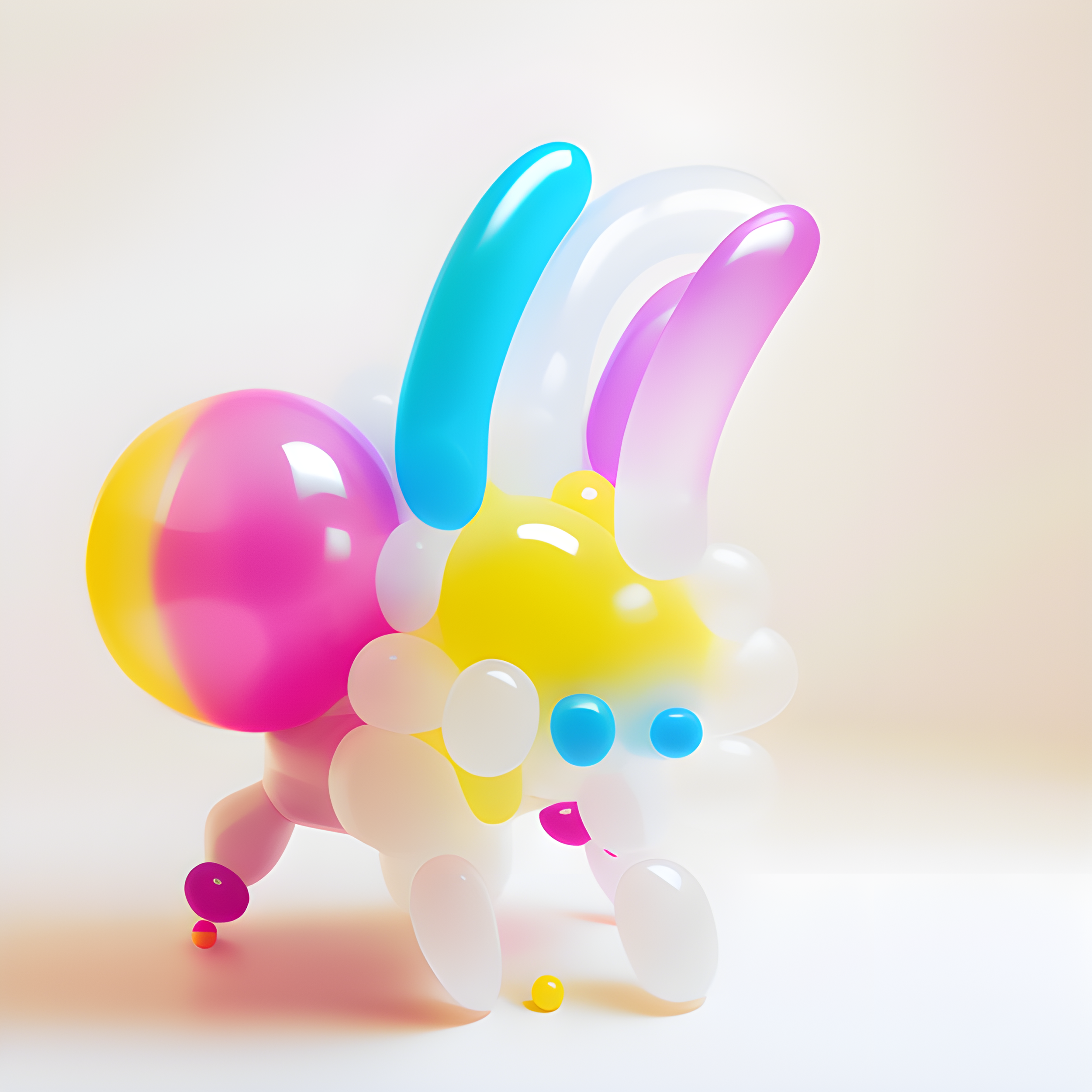 made from  inflated plastic and  balloons on a white background -19.png