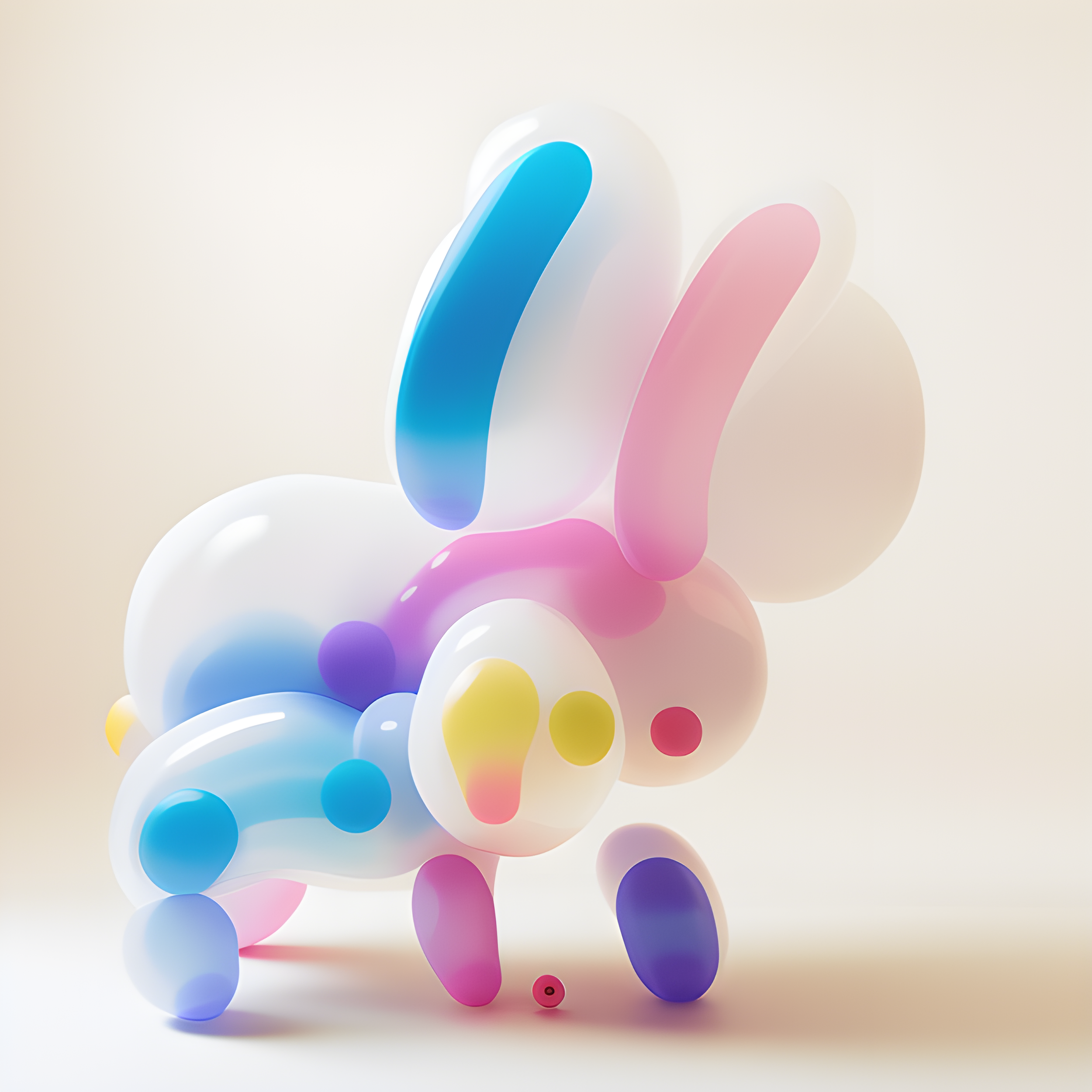 made from  inflated plastic and  balloons on a white background -20.png