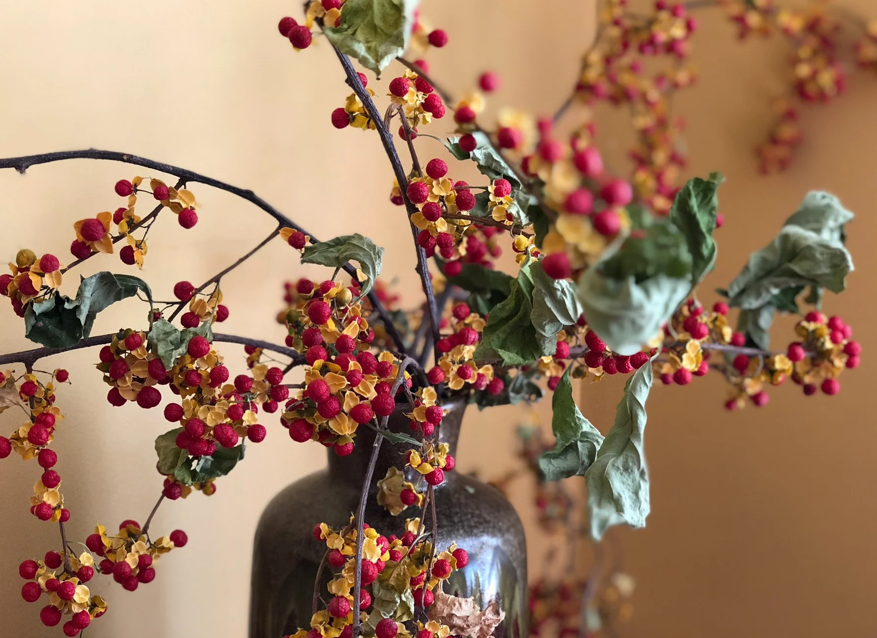Winterberry arrangement, The Porches, North Adams, MA. ©2017seanwalmsley