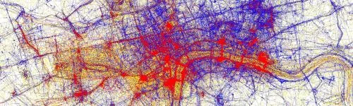 L ocals and Tourists Usually maps are all about transportation; landmark-focused maps are an intriguing alternative. Eric Fischer had the brilliant idea to create maps of major cities based on geotagged photographs. I never get tired of making my friends guess which city we’re looking at. Paris and San Francisco are easy, but keep your eyes open for Bristol and Honolulu. So don't get mad next time Apple Maps tells you your destination is in the middle of the Pacific Ocean; click on one of these and ramble on.