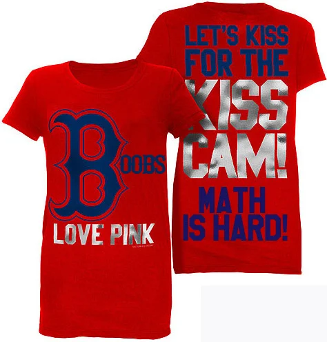 A sample (slightly-altered) PINK offering. Sadly, the kiss cam thing is totally real.