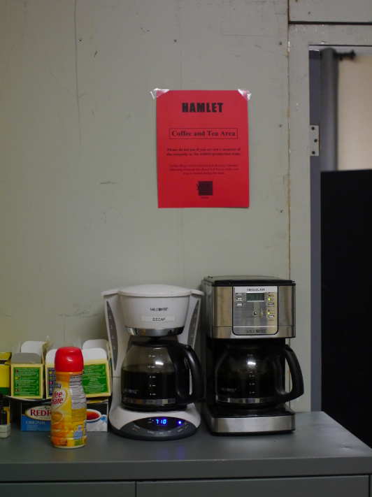 Theatre people really know how to prioritize.