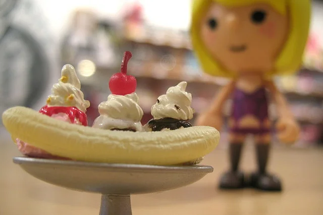Is that a tiny banana in your sundae, or are you just happy to see me?