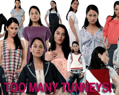 Actress Robin Tunney in the many looks and moods of the '06 Spring collection.