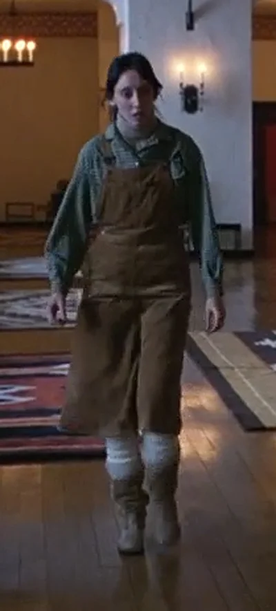 Not the most flattering shot of Shelley/Wendy's amazing jumper/boot combo, but this countrified look is the original Built by Wendy. 
