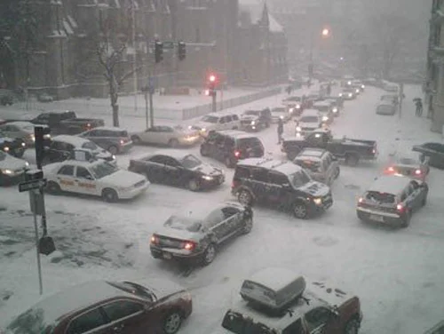 The snow falls, rage begins, blood pressure rises. 