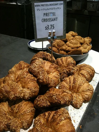 At City Bakery, stack of carby heaven.
