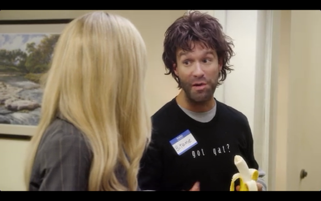 Chris Diamantopoulos as Marky Bark, vaguely Marxist ostrich farm owner and son of Johnny Bark (also RIP).