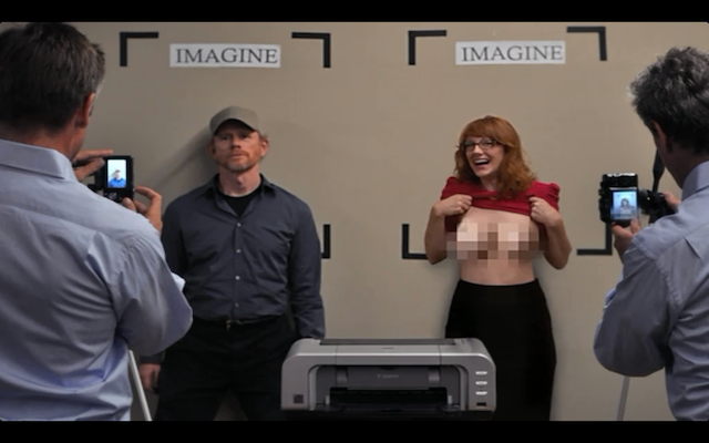 Ron Howard as Ron Howard ( Happy Days reunion!) and Judy Greer as Kitty Sanchez, lazy-eyed serial flasher and film development exec.
