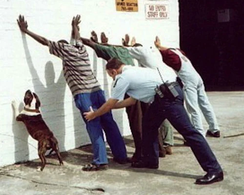 Thinkprogress.org 's Norman Rockwell-esque image of stop-and-frisk. 