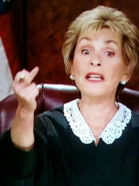 It's arguable that Judy knows a little something about having a bad temper.