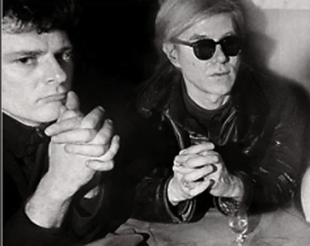 Warhol and Morrissey at Max's Kansas City, 1968.