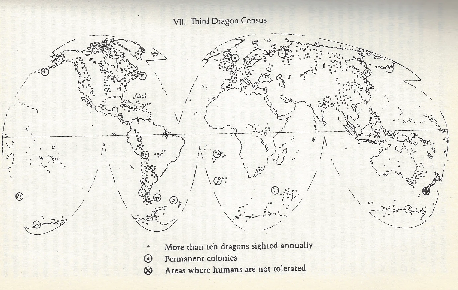 A dragon census performed by the Dragon Survery Group — the results of which are only 50 percent accurate due to hiding dragons, dragons living underground and invisible dragons