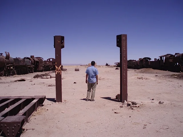 Abandoned train field, Atacama Desert