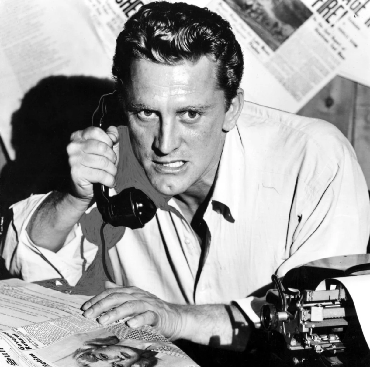 Kirk Douglas as Chuck Tatum in Ace in the Hole