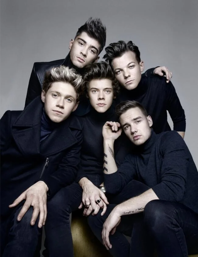 One Direction posing for the British GQ