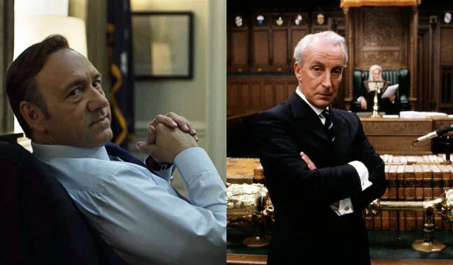 Frank Underwood and Francis Urquhart from the American and U.K. versions of House of Cards , respectively