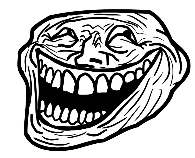 Trollface Internet troll Rage comic, trolls transparent background PNG  clipart