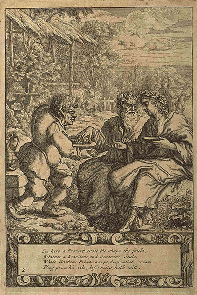 “Aesop and Priests” by Francis Barlow (via Wikipedia )