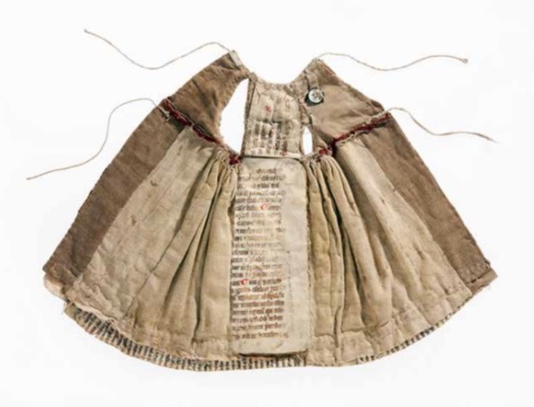 Dress made out of manuscripts (via Bodleian Libraries )