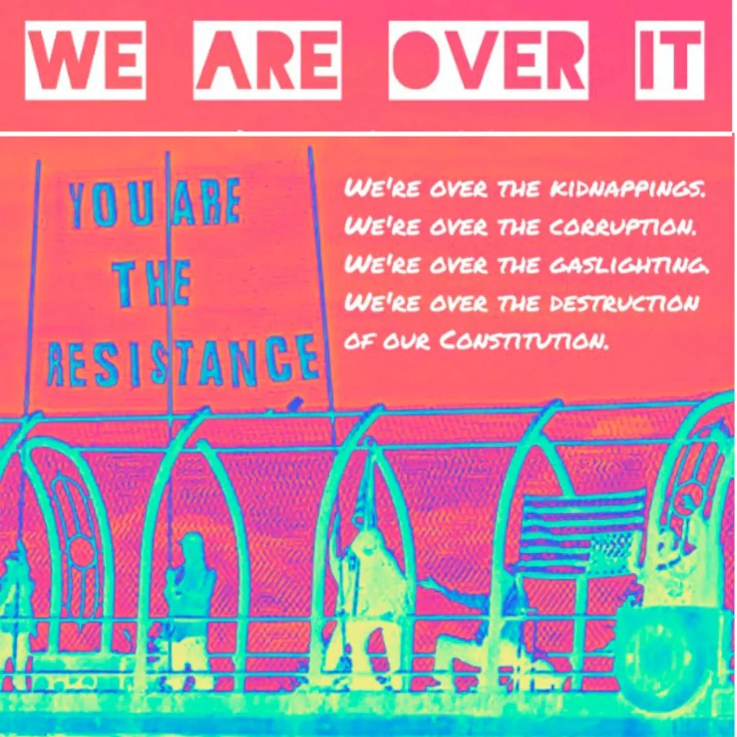 This Labor Day weekend, be a part of the &quot;We Are Over It&quot; overpass challenge. All along the I-5, people will be showing how much they are over this administration. 
You can join me at the N Skidmore overpass in Portland Friday, Aug. 29 from