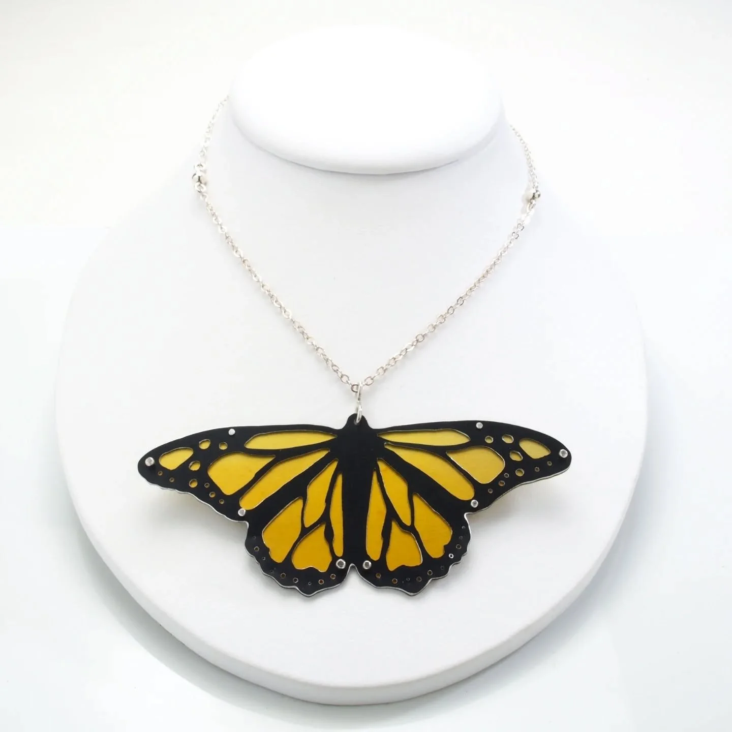 I won't be selling any of my sculptures at the Northwest Jewelry and Metal Show but I will have oodles of my silver and anodized aluminum jewelry, Including these brand new monarch butterfly and poppy necklaces.
April 25 &ndash; 27
Oregon Convention 