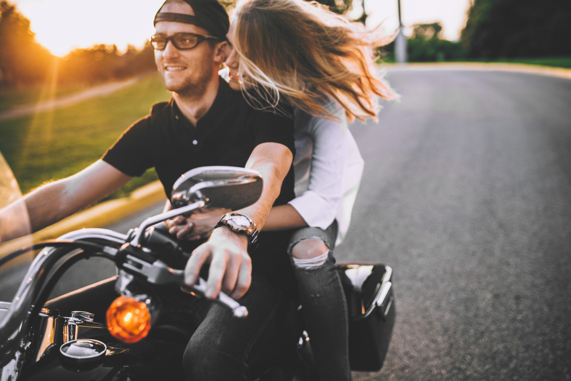 Brandon werth minnesota wedding photographer motorcycles engagement session minneapolis harley davidson