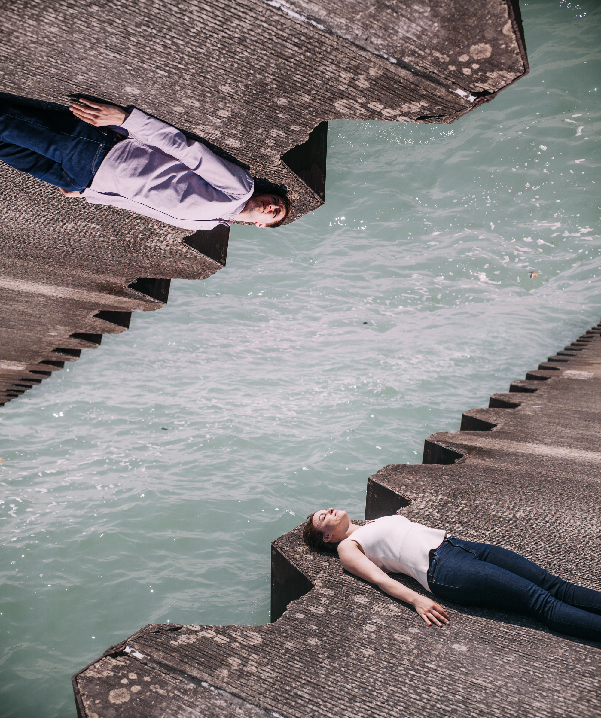 Brandon werth minnesota wedding photographer conceptual creative montrose beach chicago engagement session