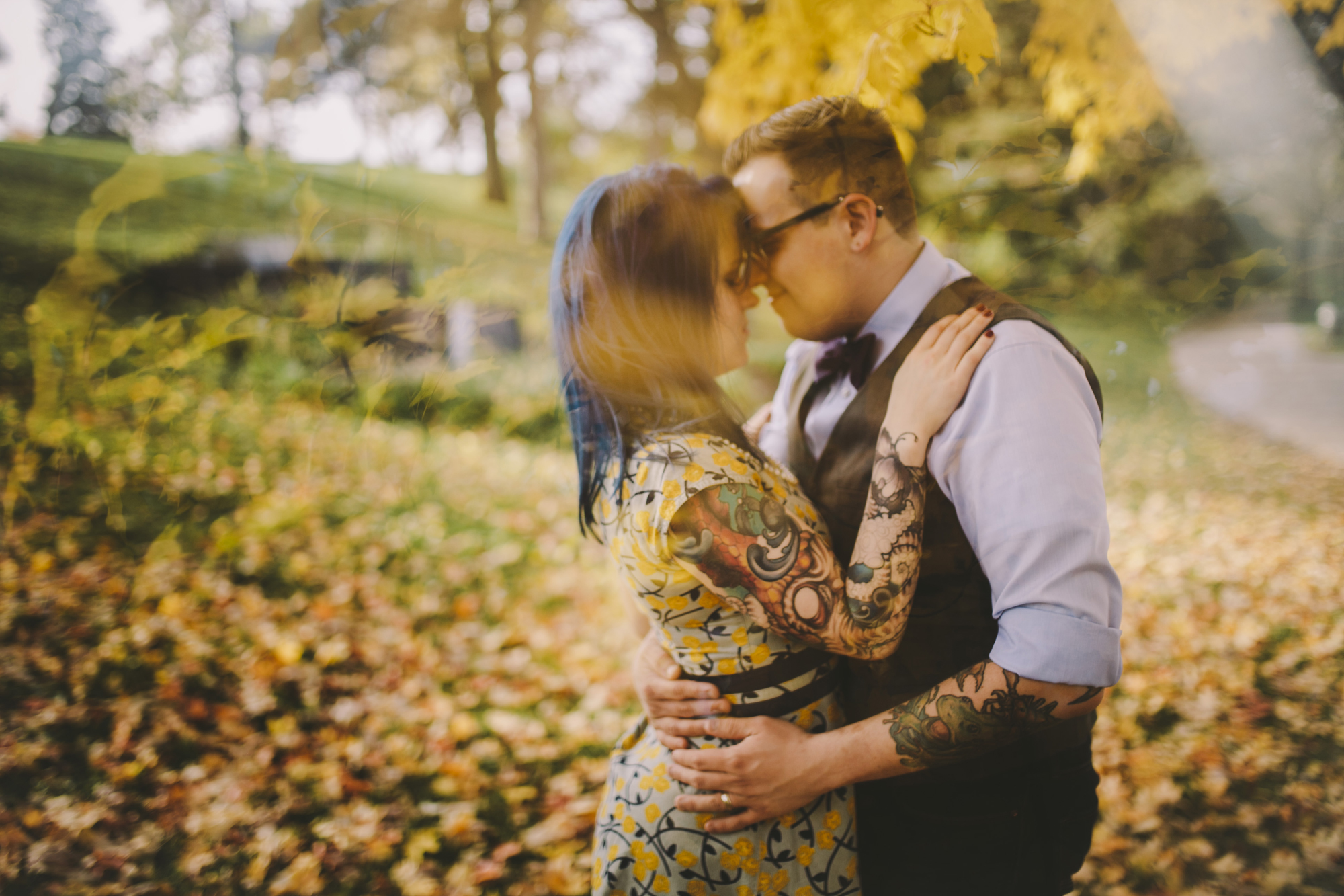 Brandon werth minnesota wedding photographer rock n roll bride punk fall minneapolis