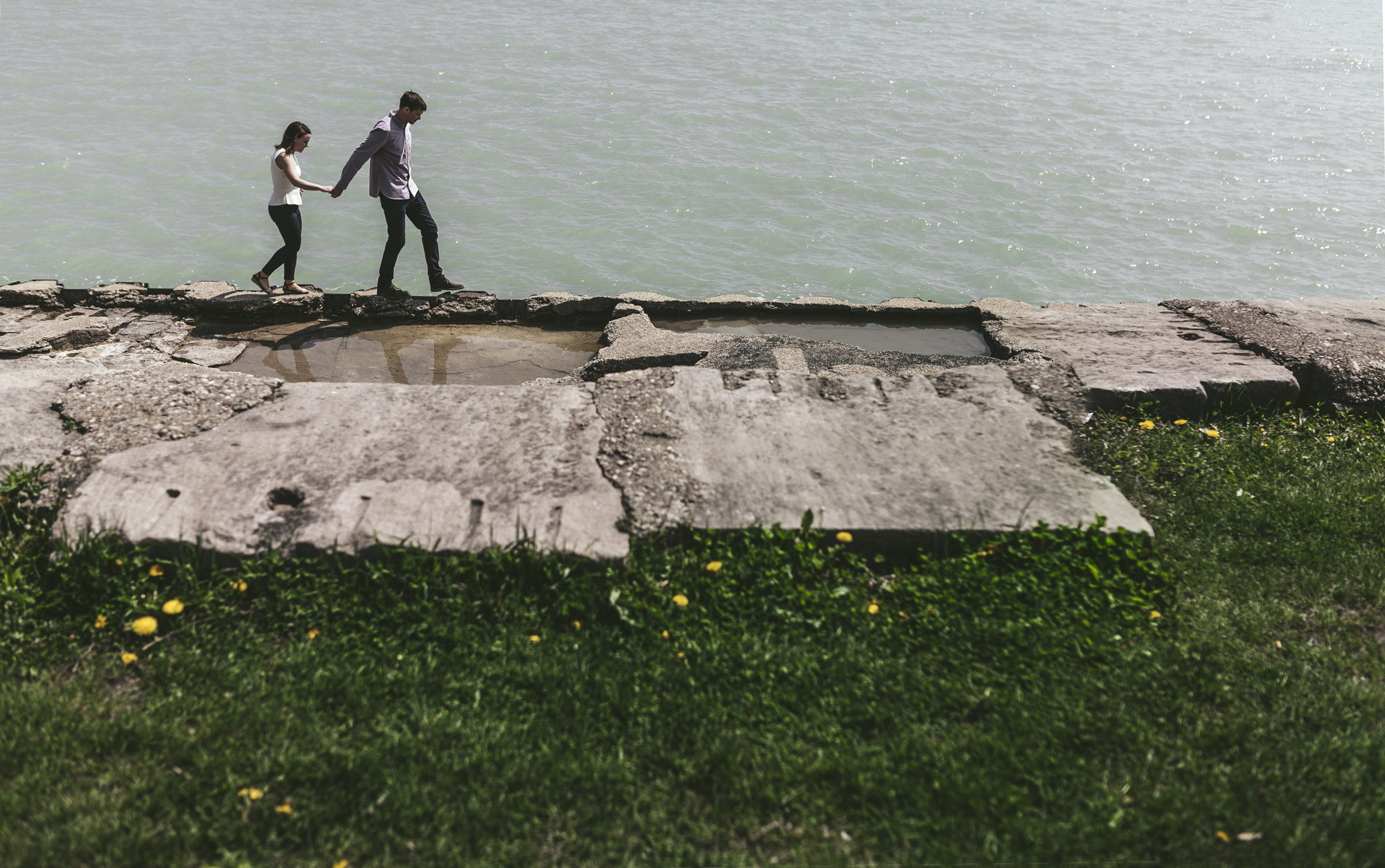 Brandon werth minnesota wedding photographer chicago montrose beach engagement session