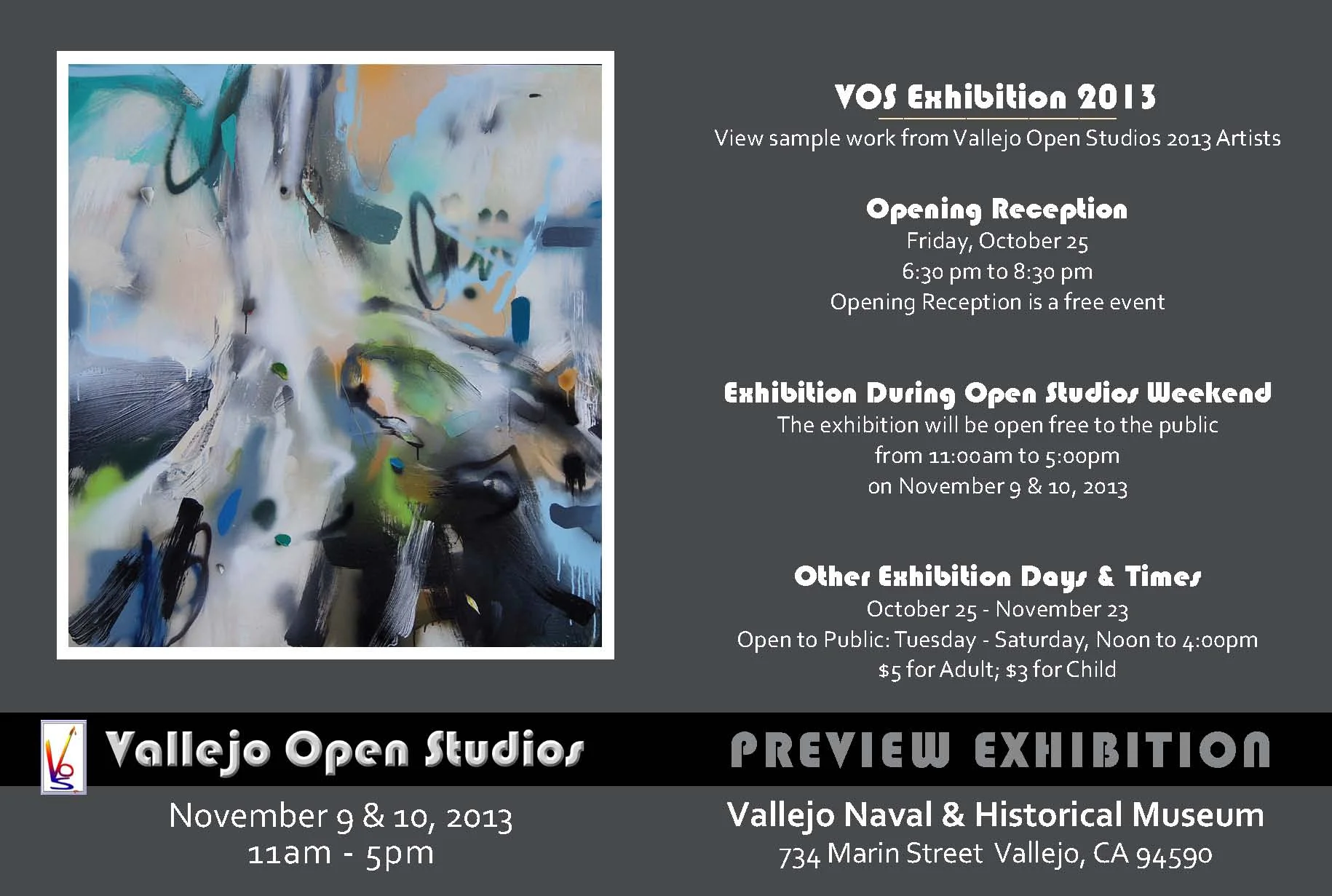 Vallejo Open Studio 2013 Flyer
