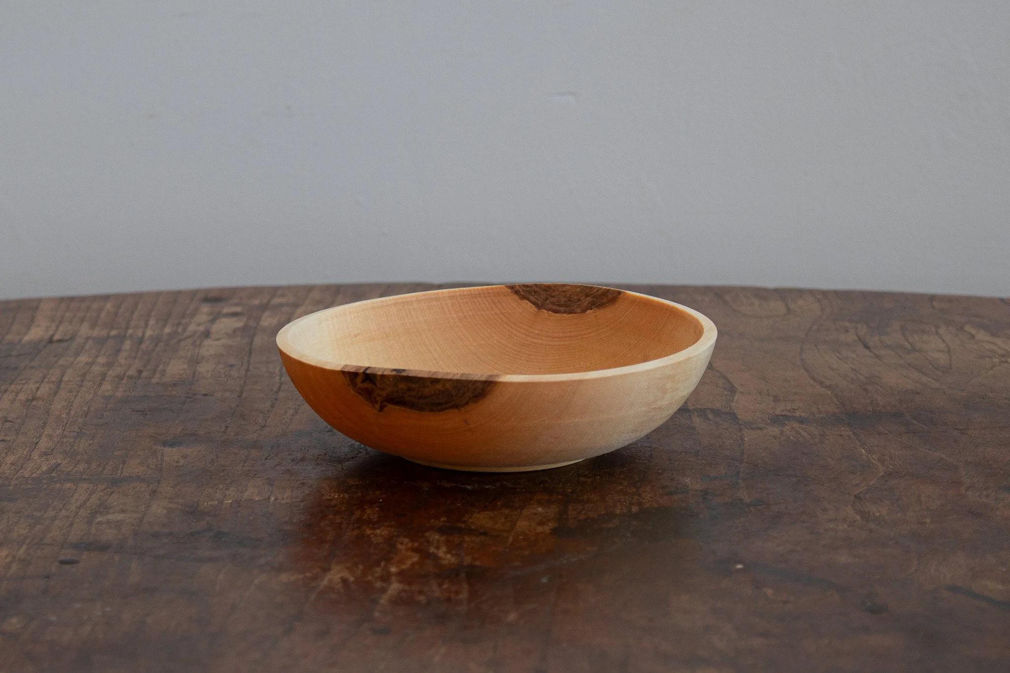 Natural Wood Bowl—6in w x 1.5in h