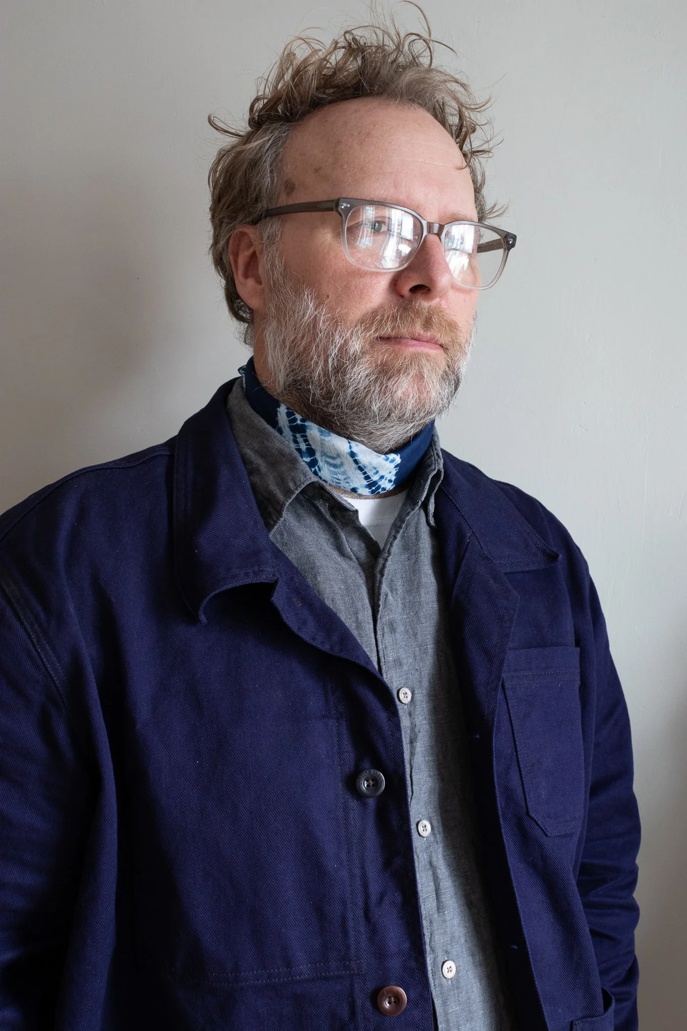 Indigo Diamond Nui Cotton Lawn Squares