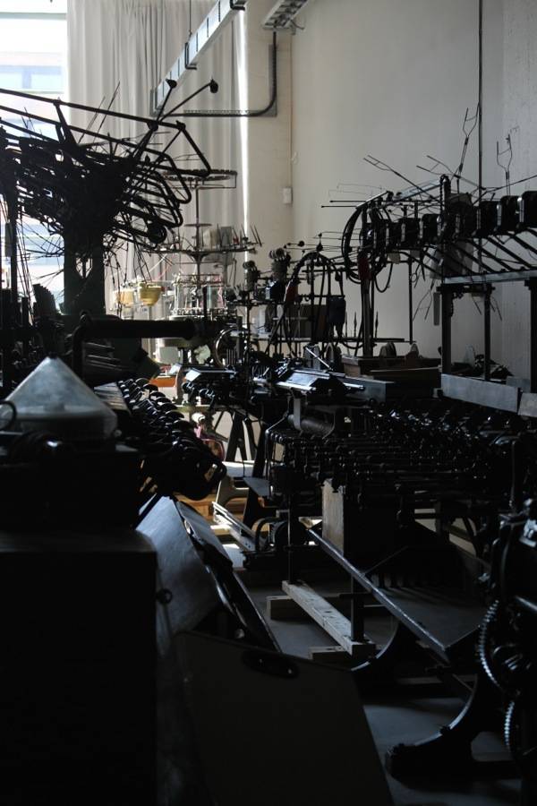 the museum has a very large collection of textile mills and weaving machines