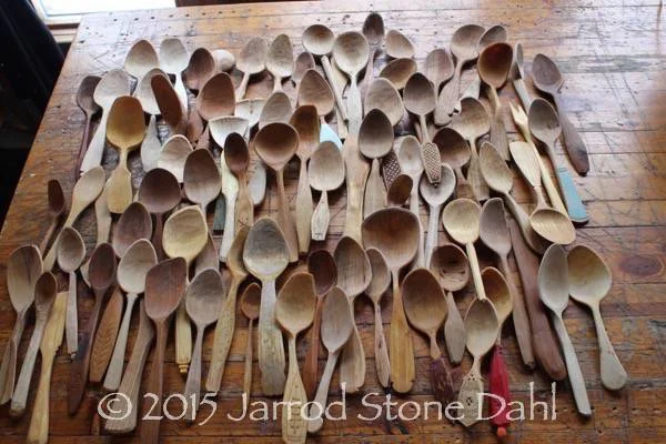 my collection of eating spoons