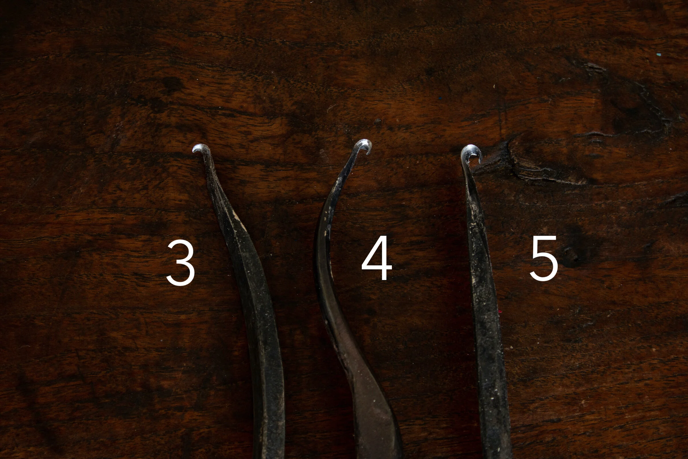 Pole Lathe Turning Hook Tools6 styles, Ash Tool Handlessold