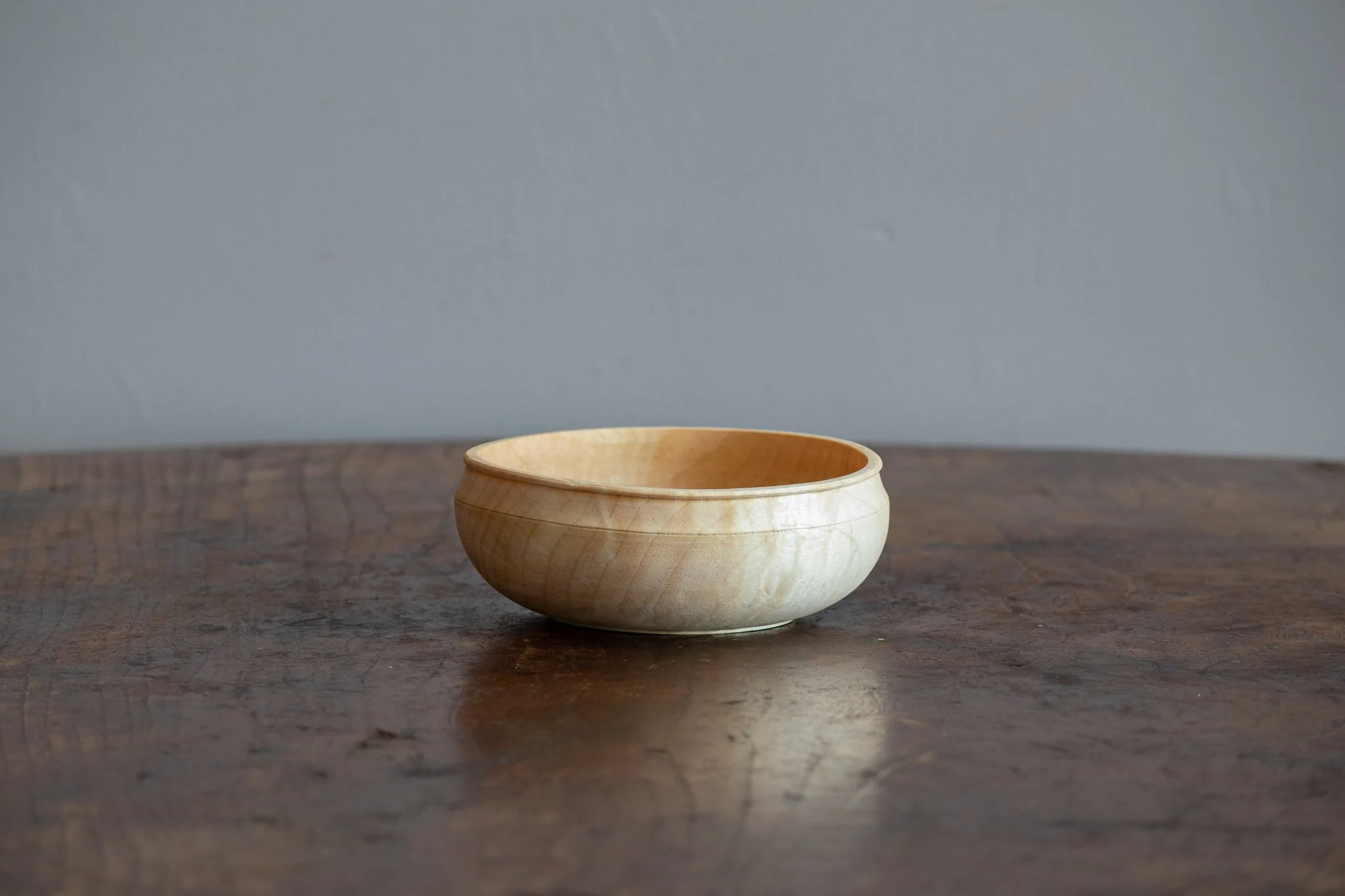 Natural Wood Bowl D-5in x 2in