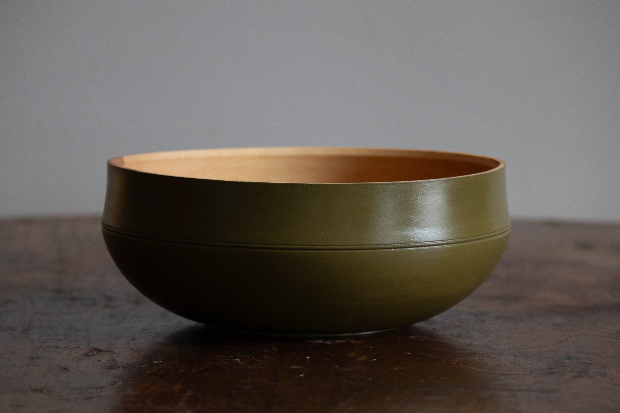 Wooden Bowl — Olive A ~8.5in w x 3.5in h