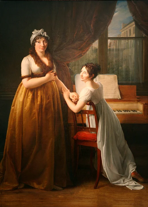 Comtesse de Morel-Vinde and her Daughter (The Music Lesson) 1799, Baron Francois-Pascal-Simon Gerard 