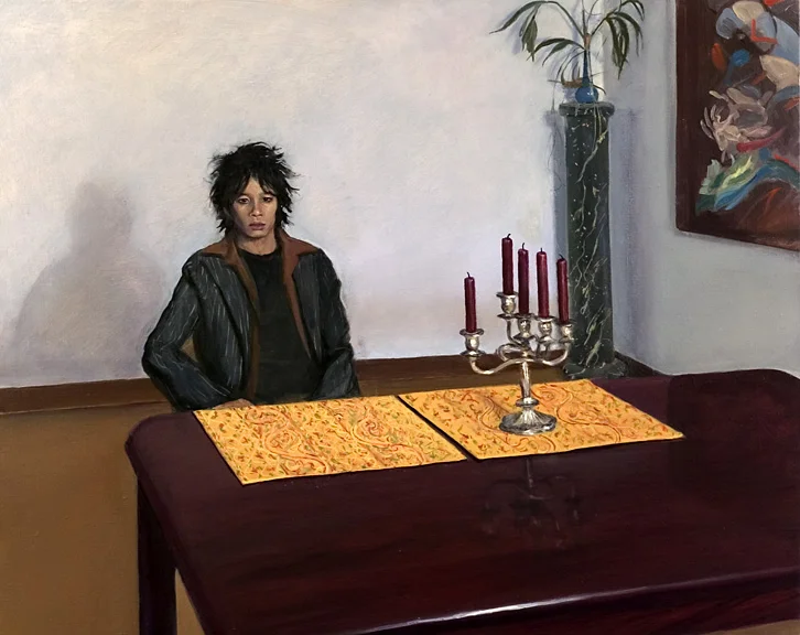 Man at a Table , oil on linen, 24x30 in
