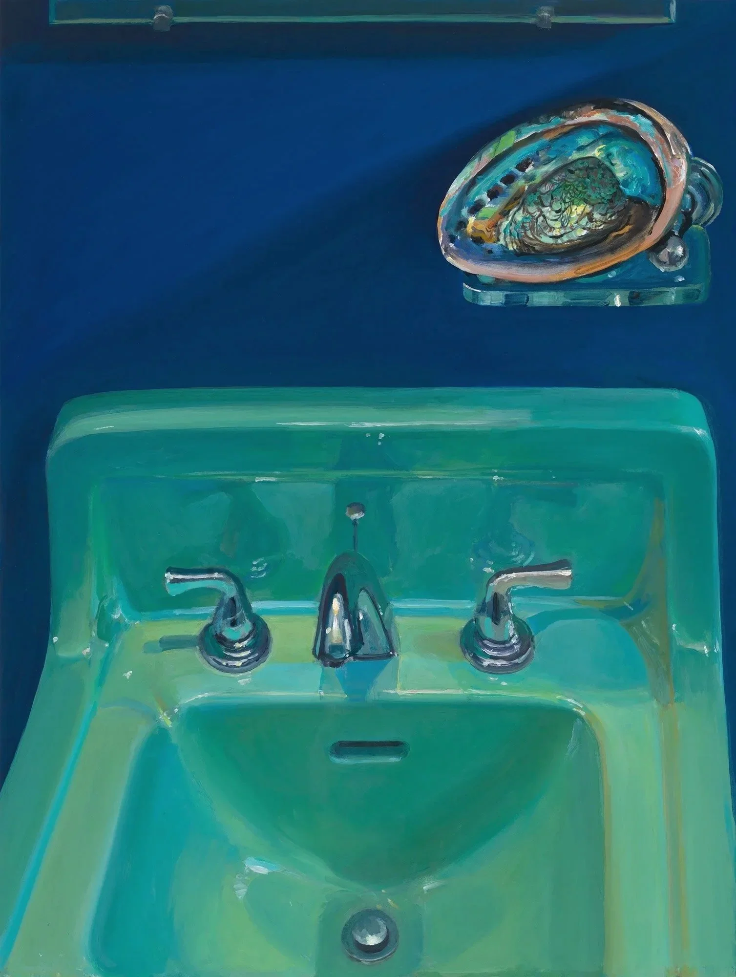Green and Blue Interior (sink)