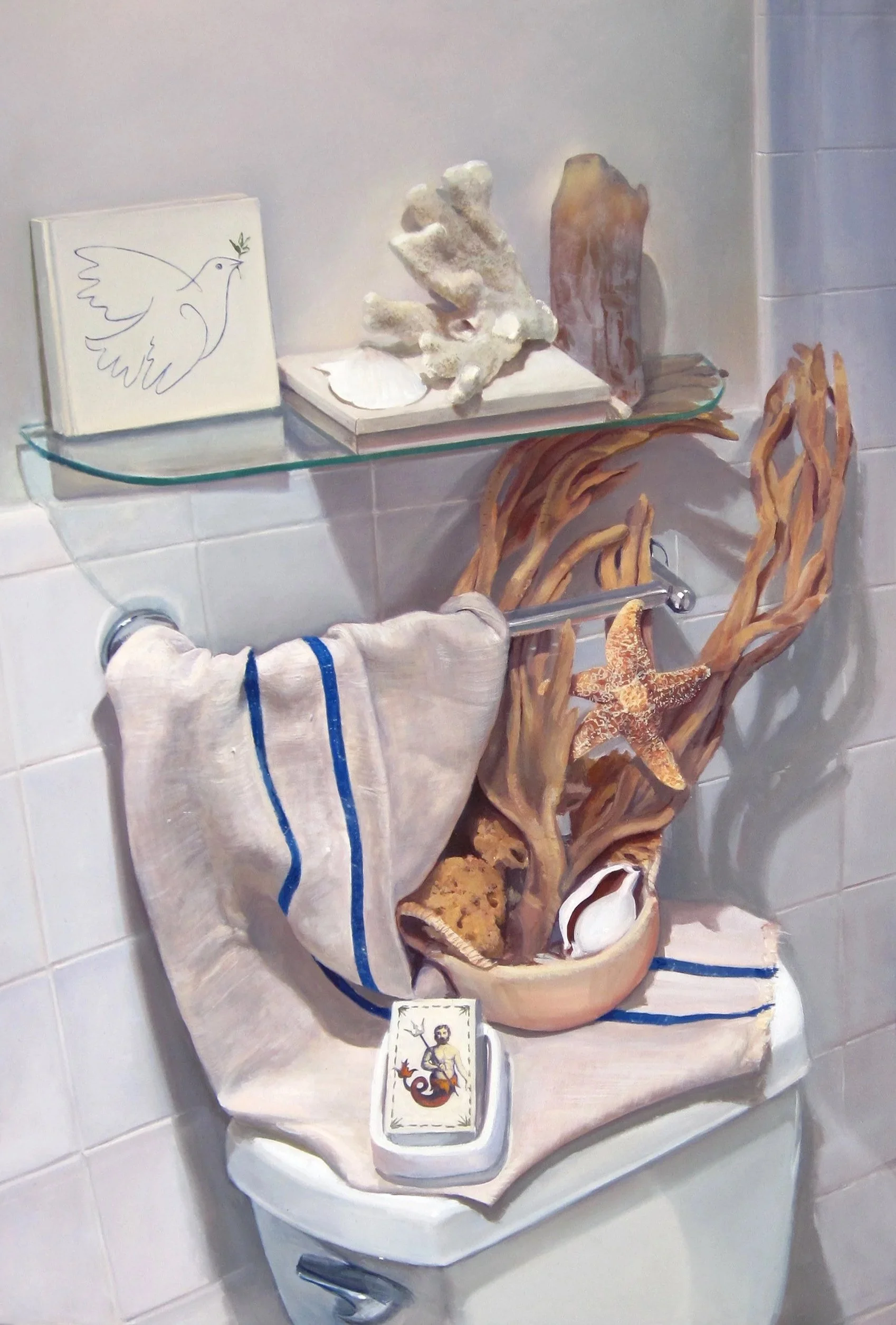 White Cistern Still Life