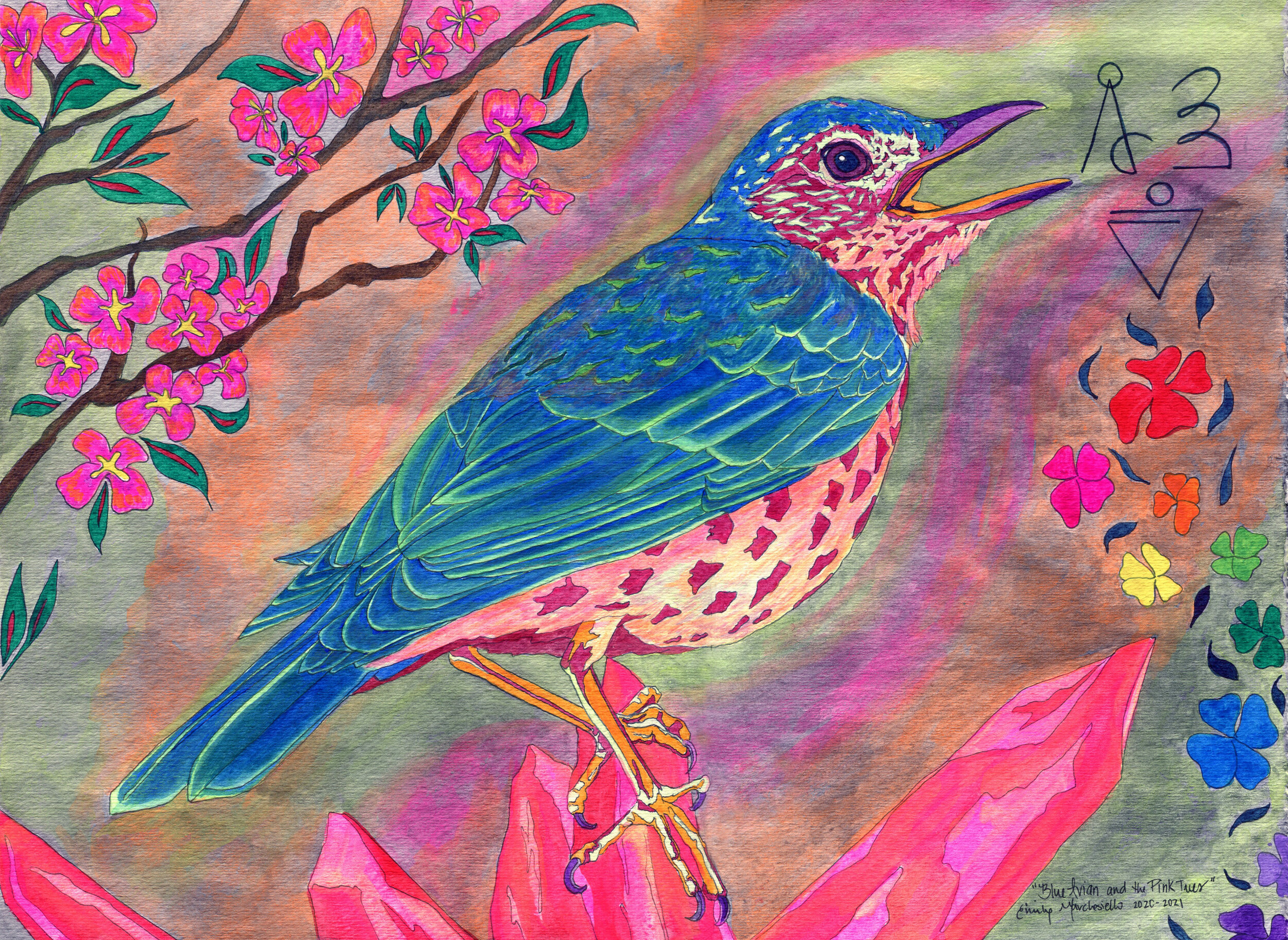 Blue Avian and The Pink Trees