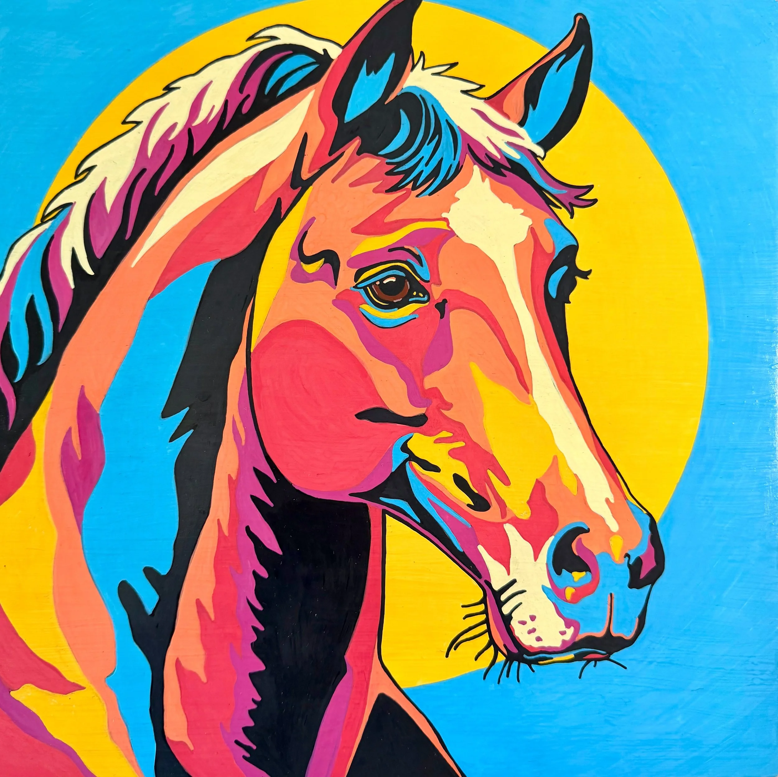 Spirit - acrylic on gesso panel - 12"x12"